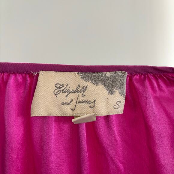 Elizabeth & James 100% Silk Flowy Top with Pockets Women's Size Small - Picture 3 of 5